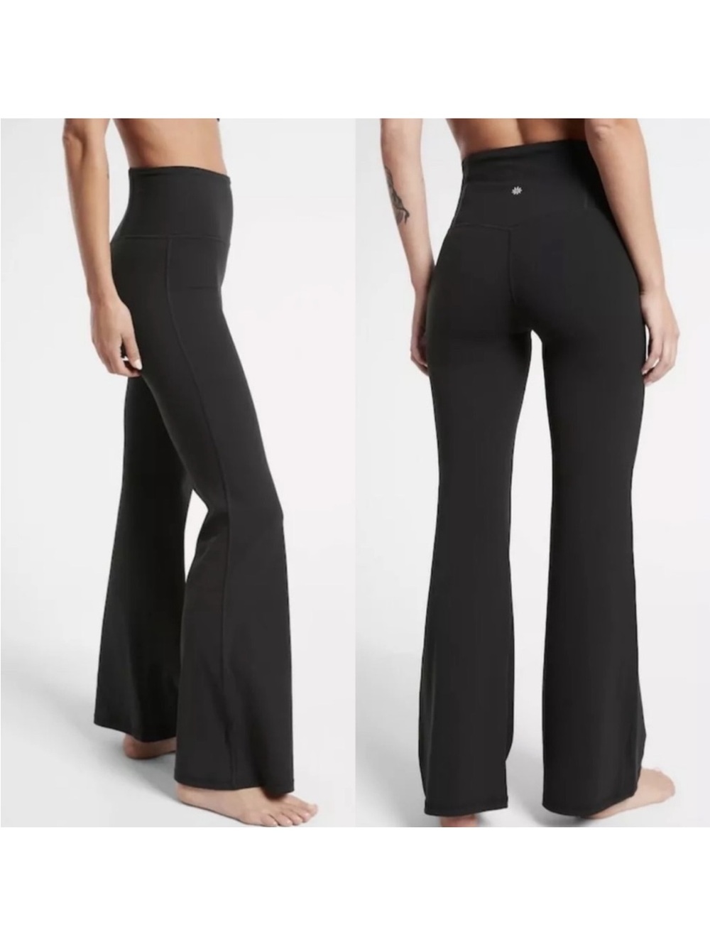 Athleta | Elation Flare Black High-Rise Yoga Pants